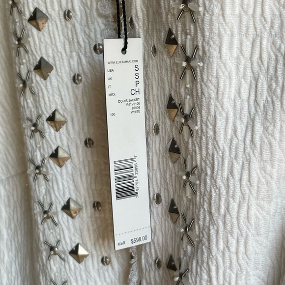 NWT Elie Tahari White Doris Embellished Jacket Suit
Size: S - Picture 15 of 16